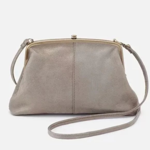 Bags Nwt New Hobo Lana Crossbody Granite Gold Leather Retired Rare